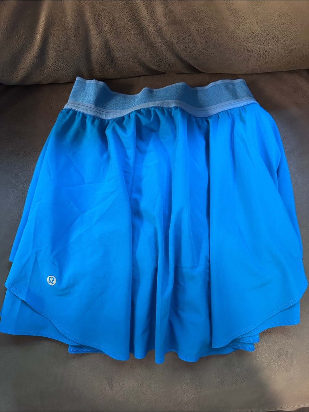 Lululemon Pace Rival Athletic Tennis Skirt Blue Women’s Size 4 Built In Shorts